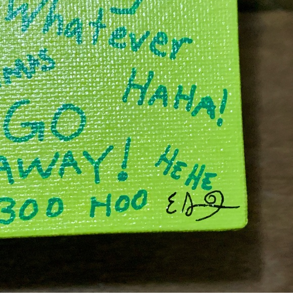 Grinch Canvas Painting 5x7 - Picture 7 of 7